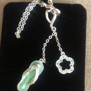 Vintage Avon NWOT Dangles Flip Flop Ankle Bracelet